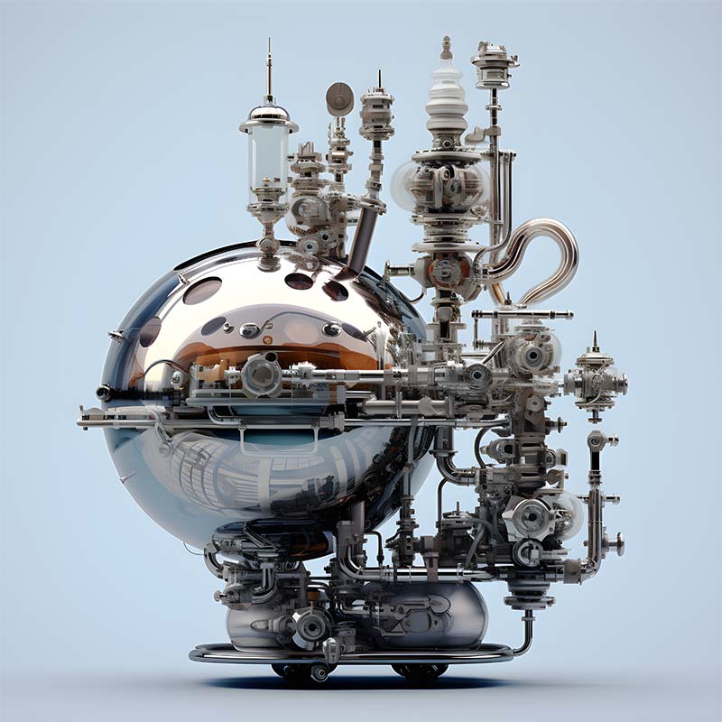 Steampunk Orb Machine CNFT #02