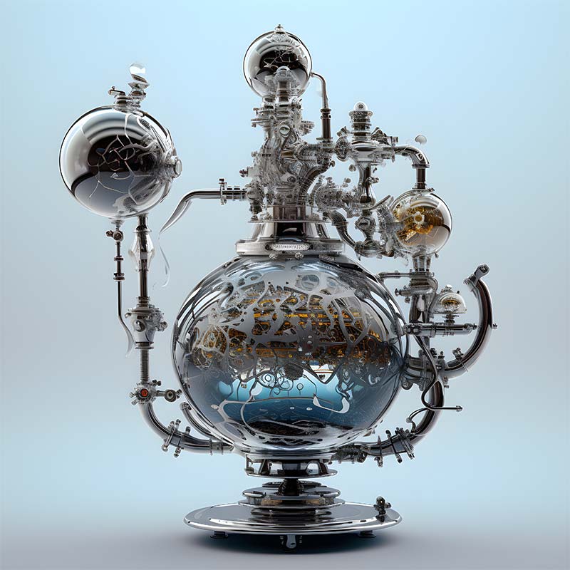 Steampunk Orb Machine CNFT #03