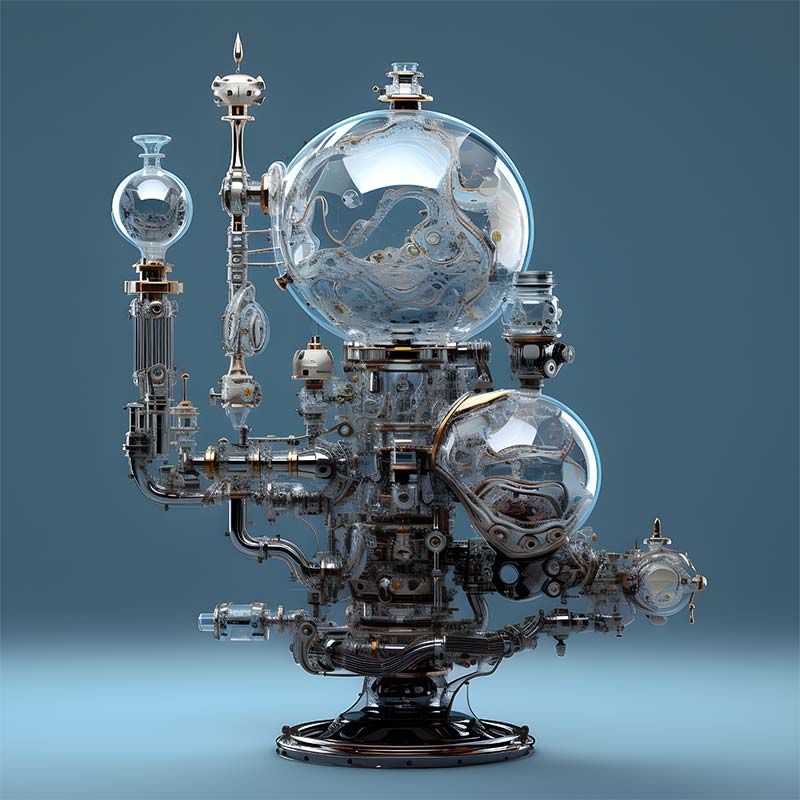 Steampunk Orb Machine CNFT #04